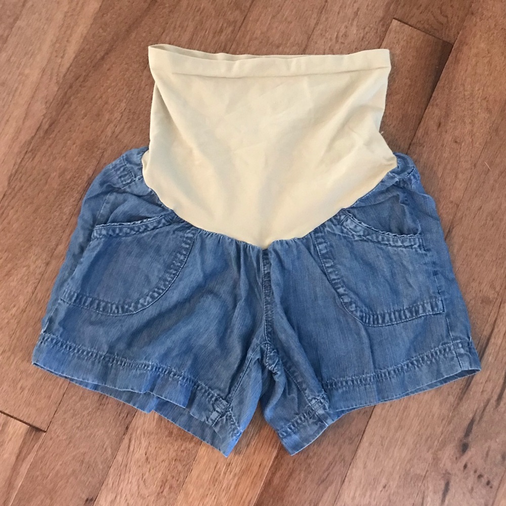 Denim Maternity Shorts